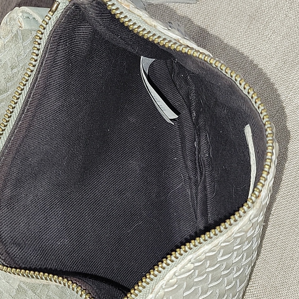Madewell Woven Gray Leather Crossbody Bag - Picture 9 of 11